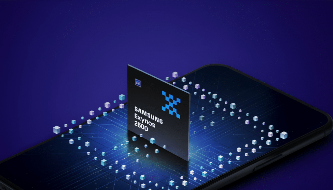 Samsung Exynos 2600 cooling system concept with chip and heatsink, could aid Snapdragon