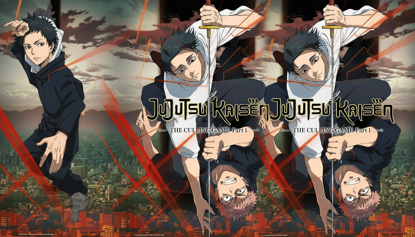 Jujutsu Kaisen memorial shrine with candles, flowers, and manga memorabilia