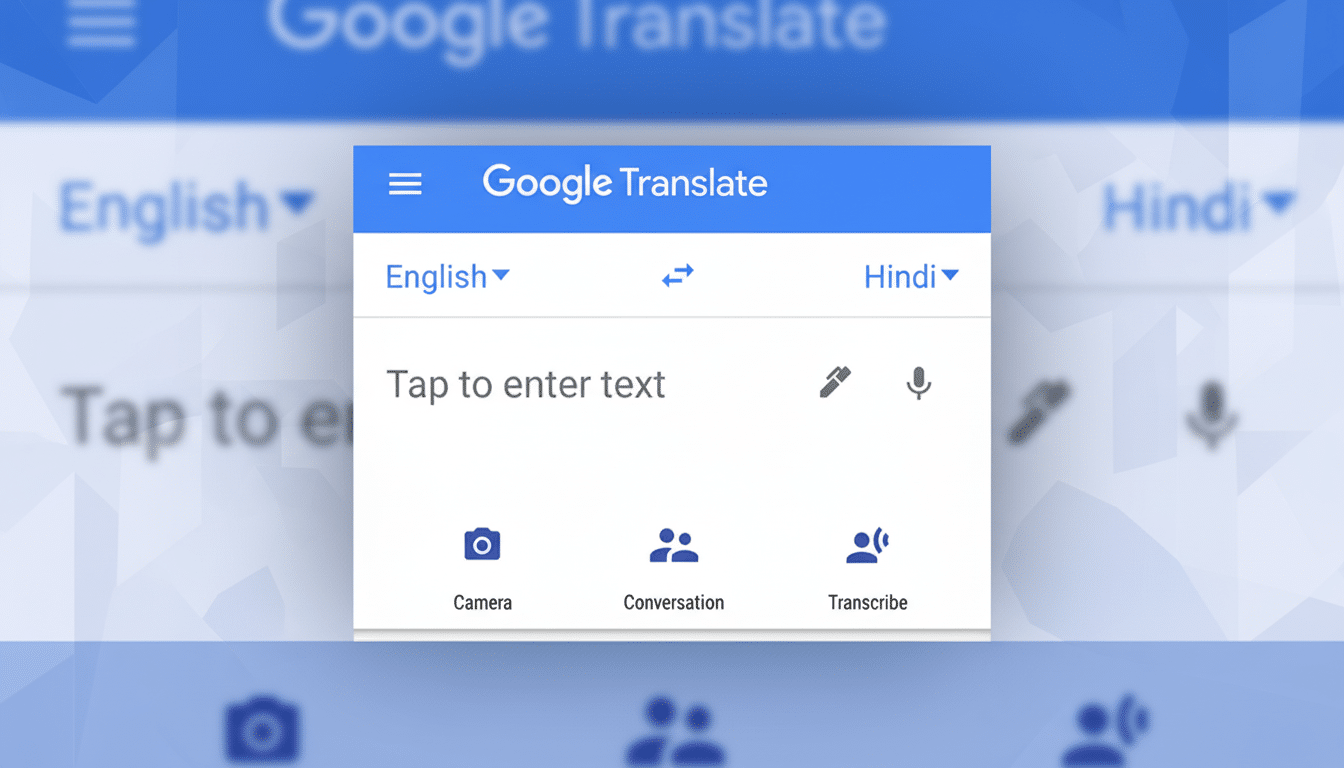 Google Translate live headphone translations on smartphone with wireless earbuds