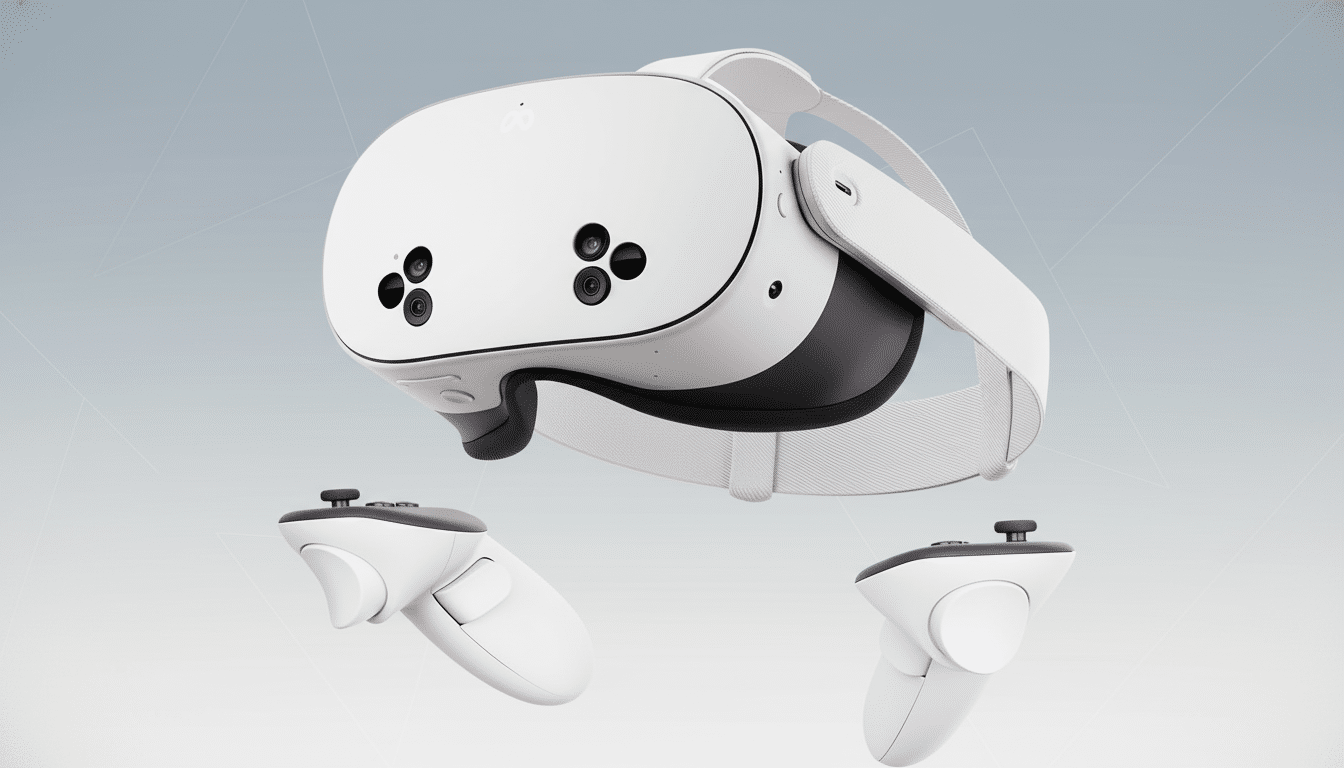 Meta logo with liquid glass motif, spotlighting pioneer as head of design