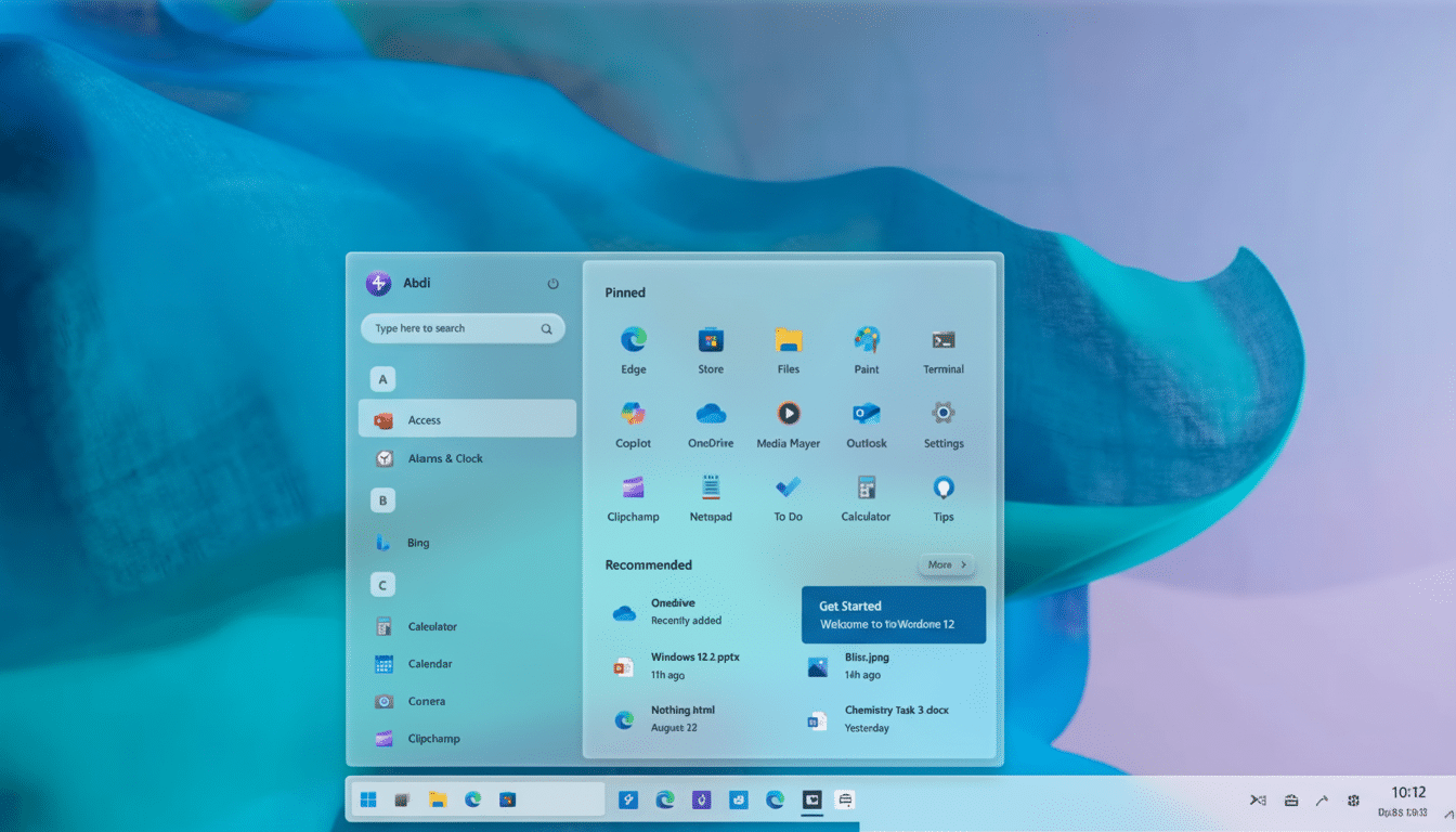 Windows 12 concept UI highlighting Copilot-centric upgrade