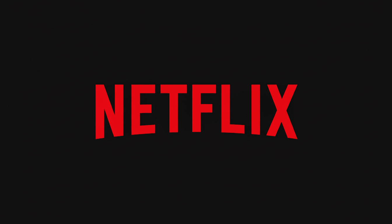 The Netflix logo, featuring the word NETFLIX in bold red letters on a black background, resized to a 16:9 aspect ratio.