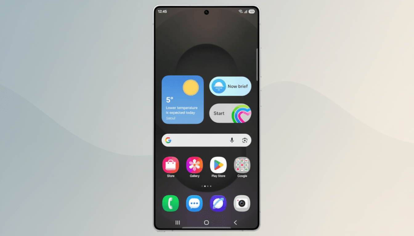 Samsung Galaxy phone showcasing One UI 8.5 Beta Storage Share feature