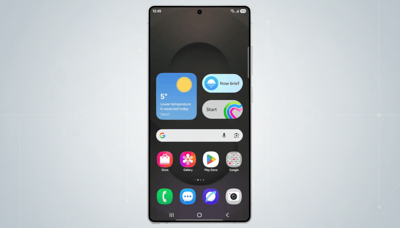 Samsung Now Bar displays Pixel-style torch status on Galaxy phone