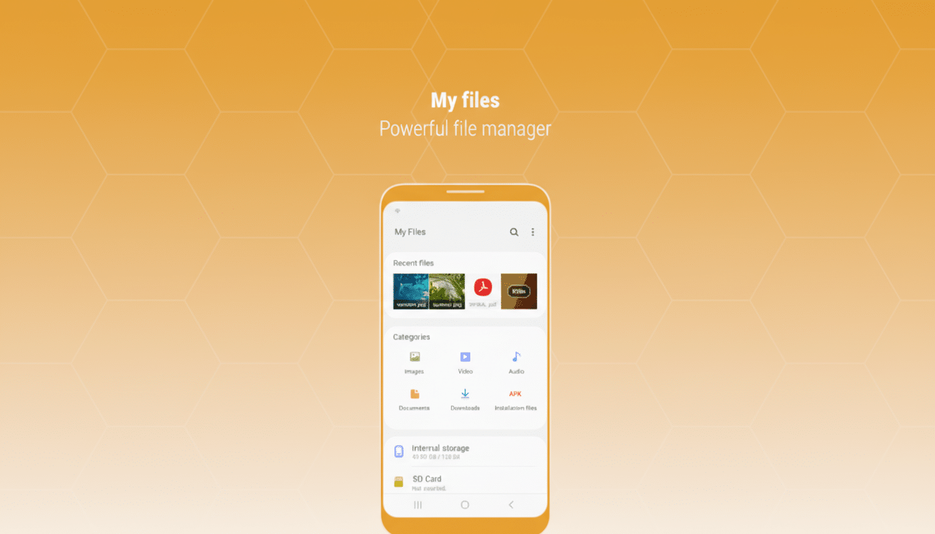 Samsung My Files travel storage alert notification on Galaxy phone