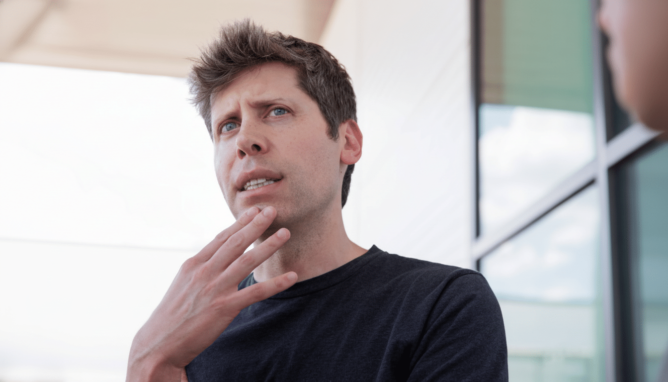 A man with short brown hair and a dark t-shirt, looking slightly upwards and to the left with his hand near his chin, in a 16:9 aspect ratio.
