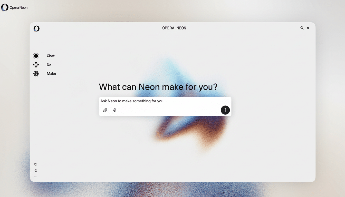 Opera Neon AI browser subscription costs  per month