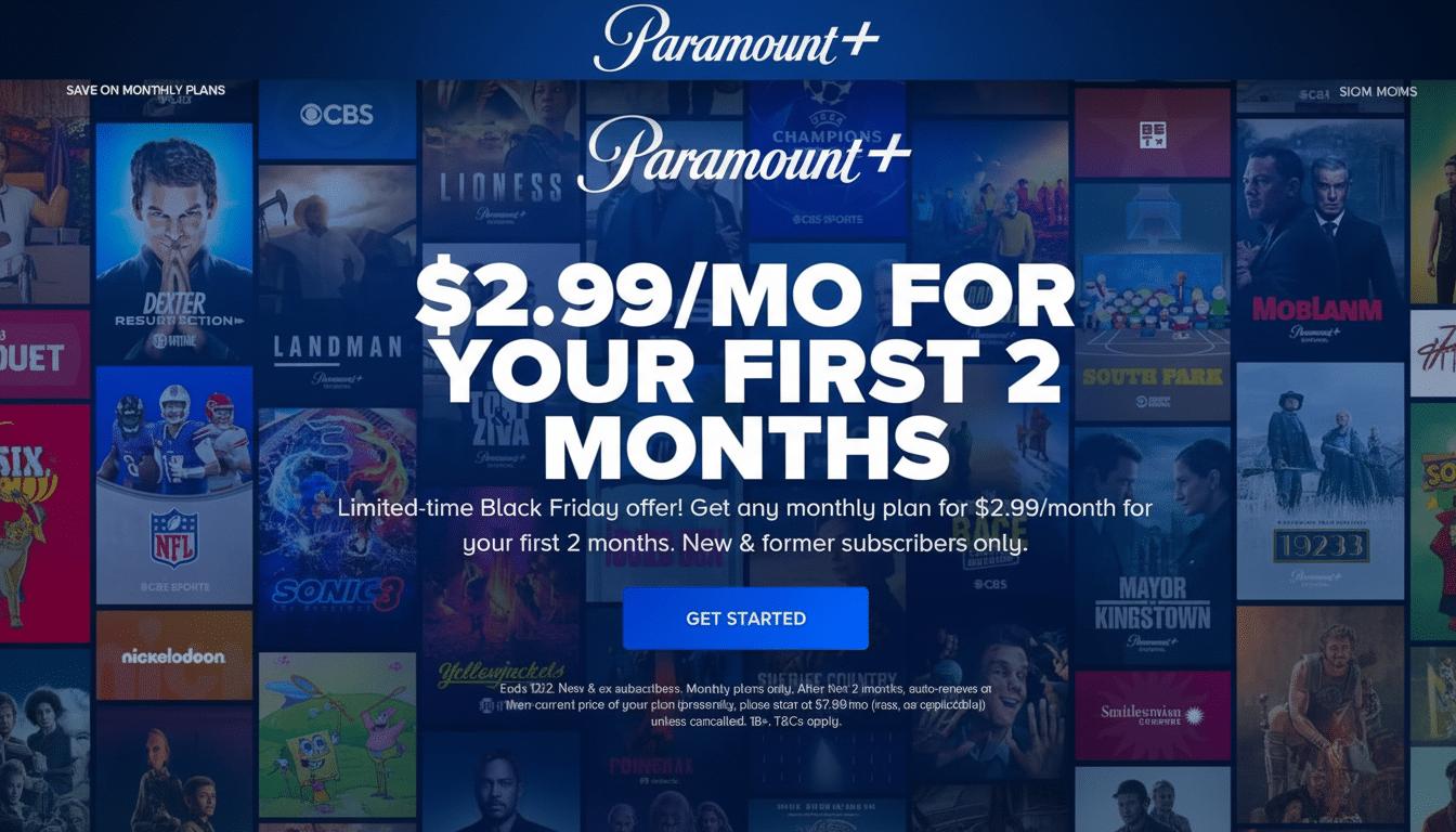 Paramount+ subscription two months for .99, limited-time deal ending soon