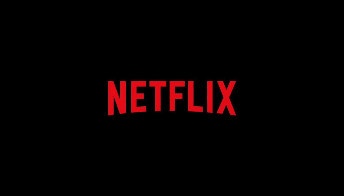 The Netflix logo, featuring the word NETFLIX in bold red letters with a slight arch, centered on a black background.