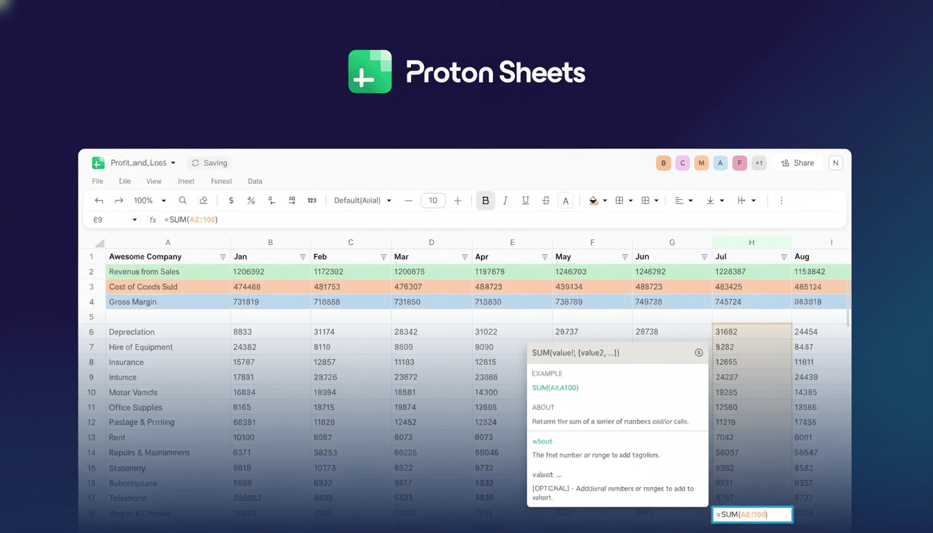 Proton launches encrypted spreadsheets to rival Google Sheets and Microsoft Excel