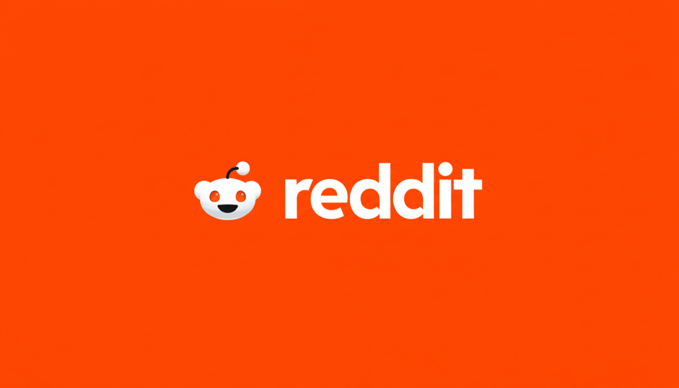 The Reddit logo, featuring the white alien mascot Snoo and the word reddit in white text, centered on a vibrant orange background, resized to a 16:9 aspect ratio.