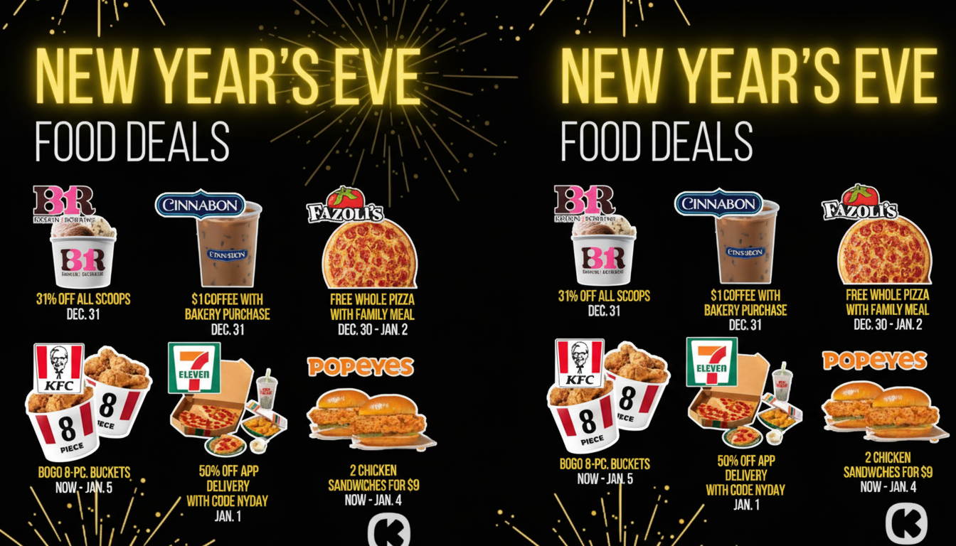 New Year cooking specials on sale at retail stores with discounted cookware and kitchen tools