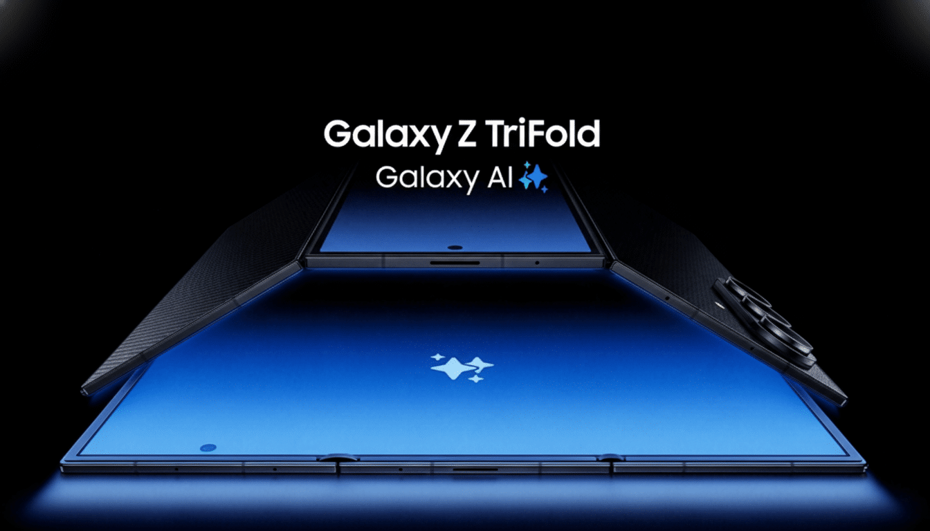 Samsung Galaxy Z TriFold used as a wireless second PC monitor