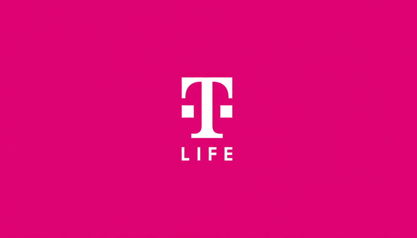The T-Life logo, featuring a stylized white T with two small squares on either side of the vertical bar, above the word LIFE in white capital letters, all set against a vibrant magenta background.