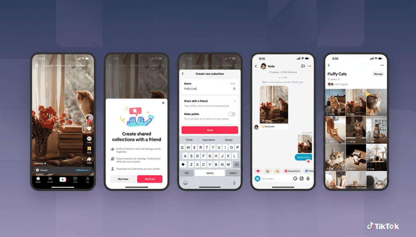 TikTok shows shared Collections and teases Shared Feeds interface