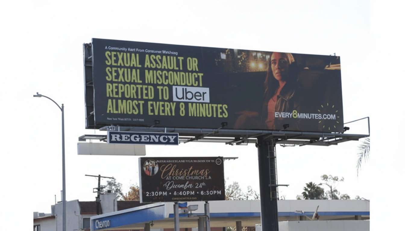 Uber app with car graphic, report alleges violent felons driving amid background check lapses