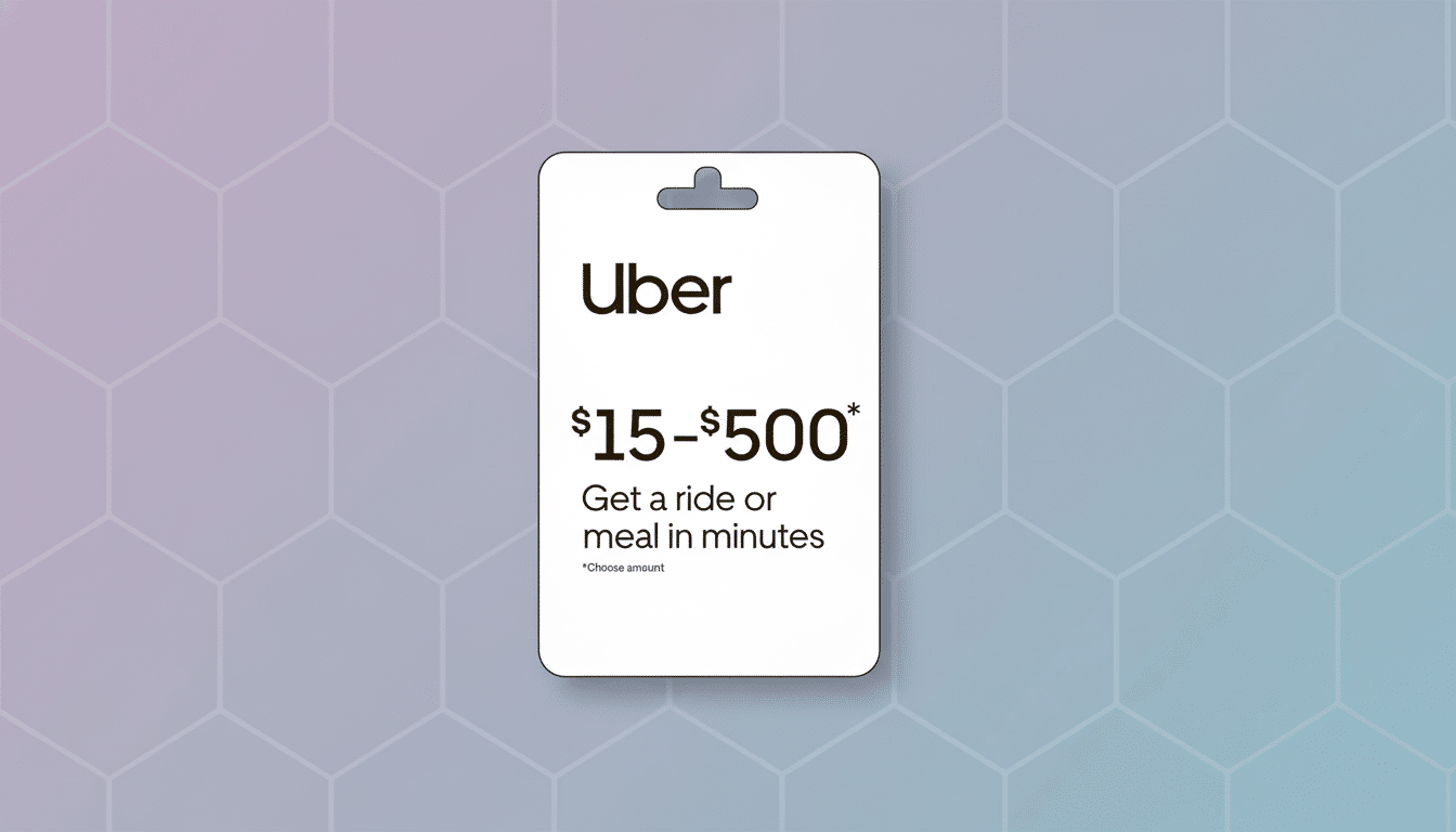 Amazon promotion: $100 Uber eGift Card for $85