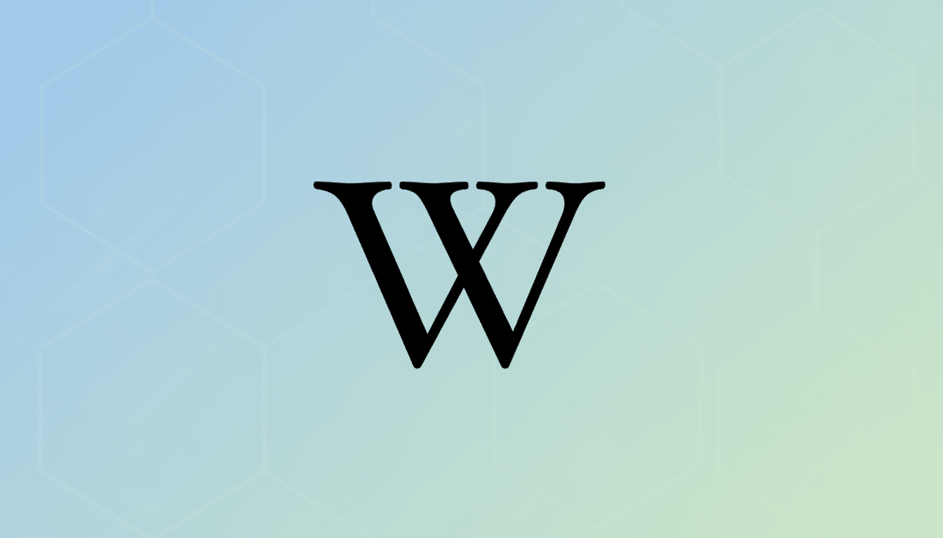 A black letter W logo on a professional flat design background with soft blue and green gradients and subtle hexagonal patterns.