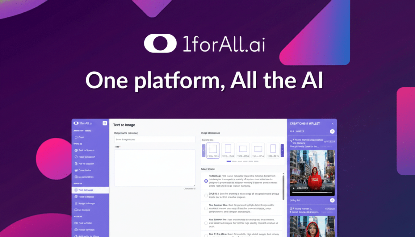 1ForAll AI Pro all-in-one tool replaces multiple AI apps for $49.99