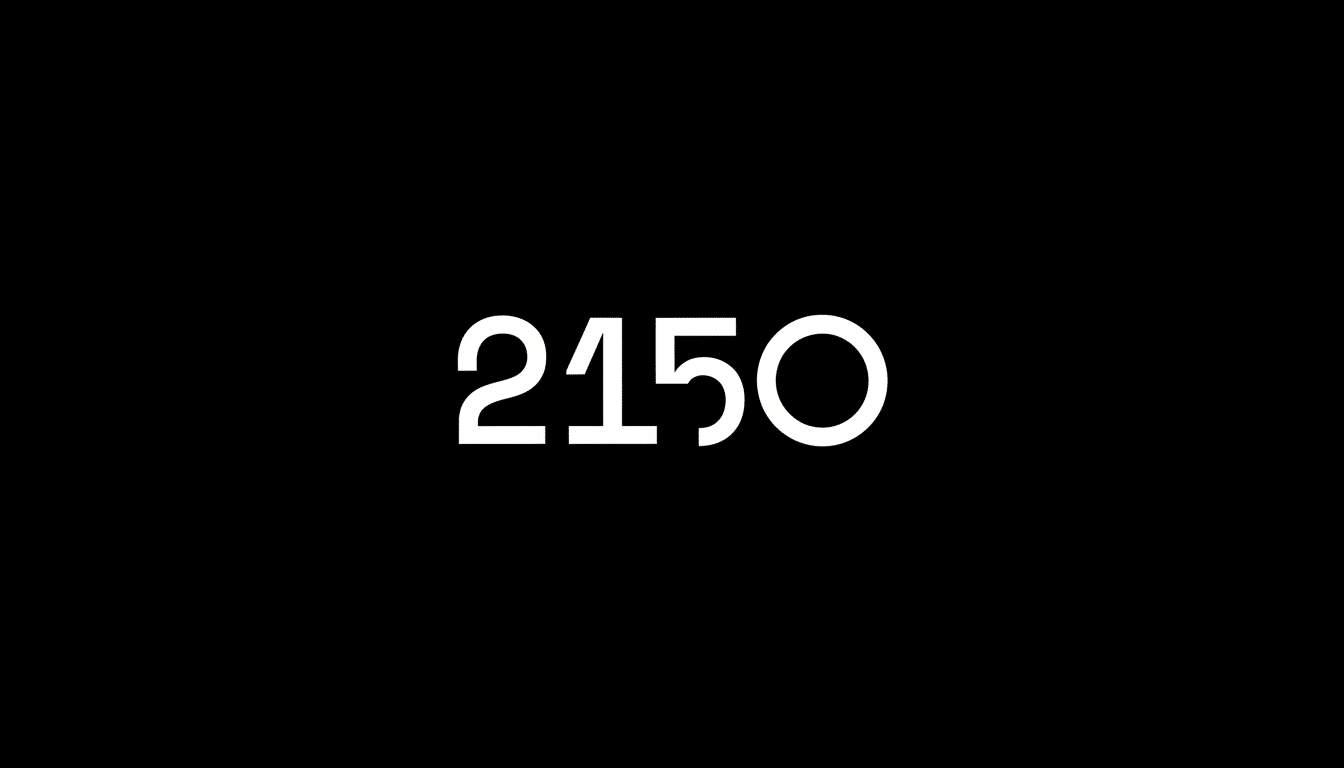 The number 2150 in white text on a black background, resized to a 16:9 aspect ratio.