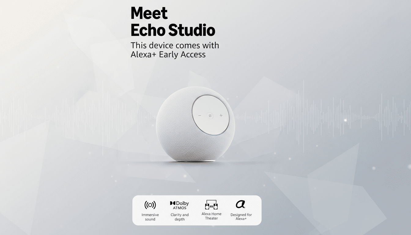 Amazon Echo Studio smart speaker $189.99 with on-page coupon code