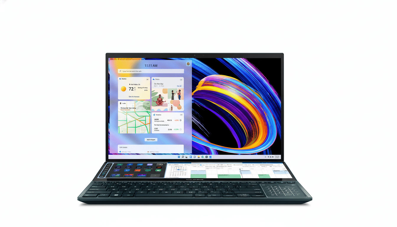 Asus ZenBook Duo 15 dual-screen laptop ready for full-time work