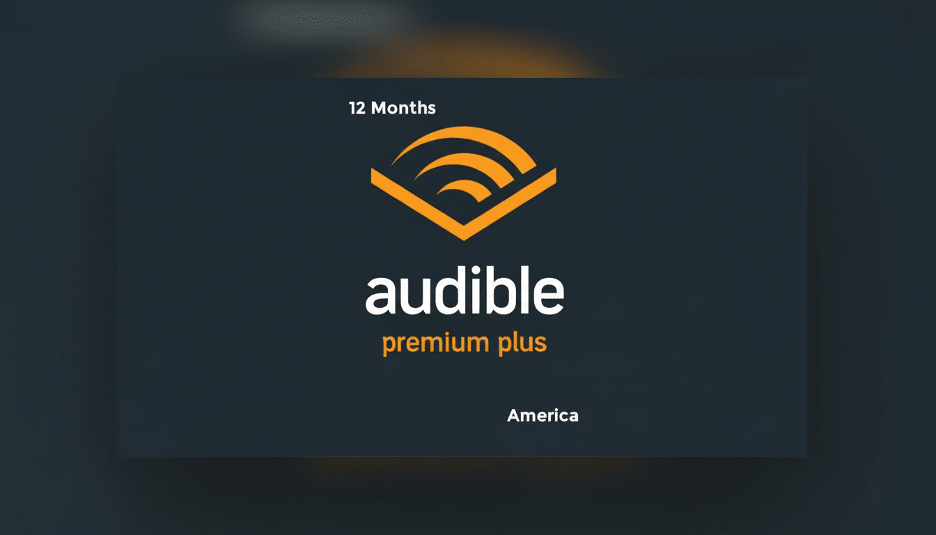 Audible offer: 3 months for 99 cents with logo, headphones and audiobooks