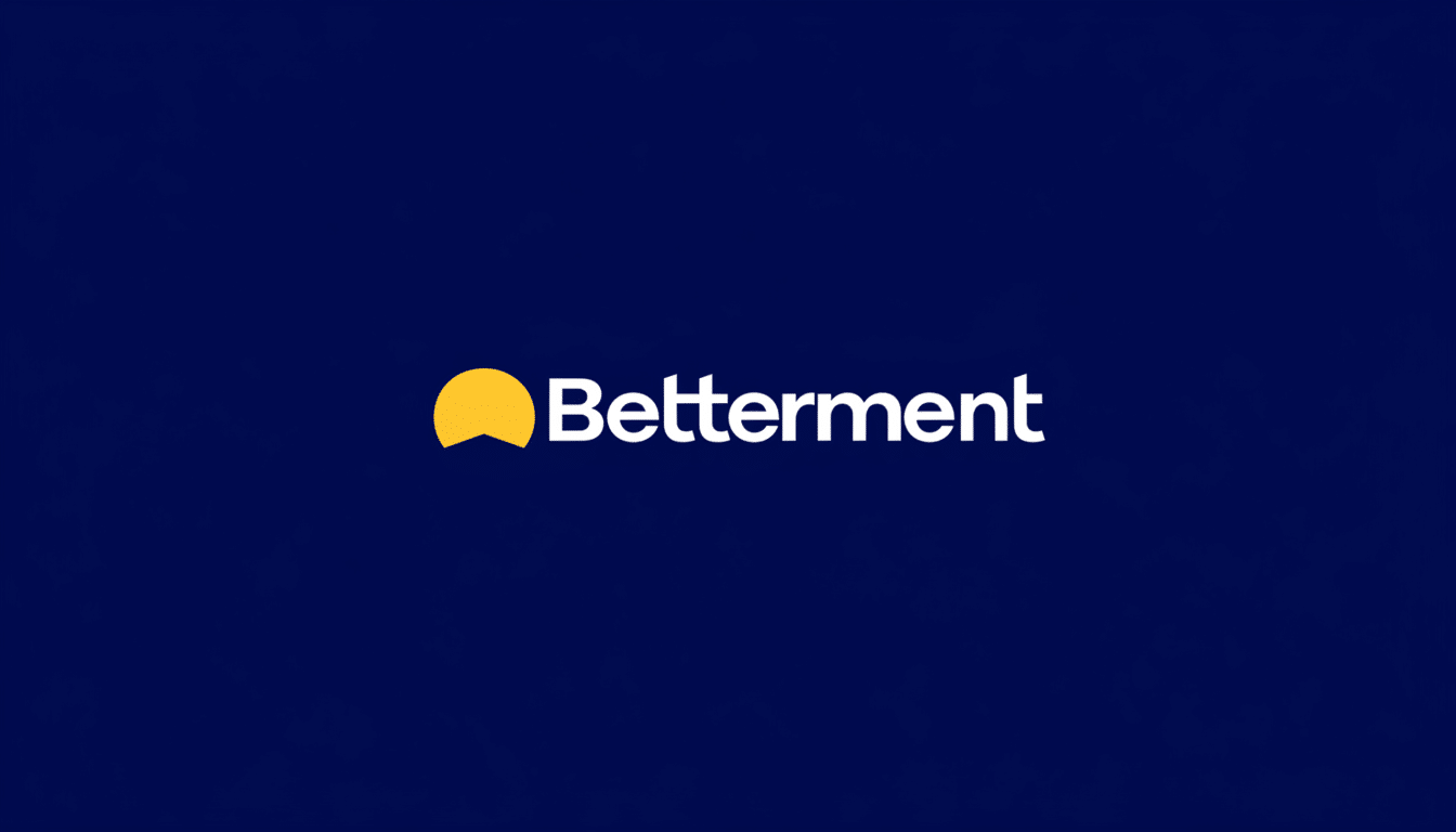 The Betterment logo, featuring a yellow sun icon next to the word Betterment in white, all set against a dark blue background.