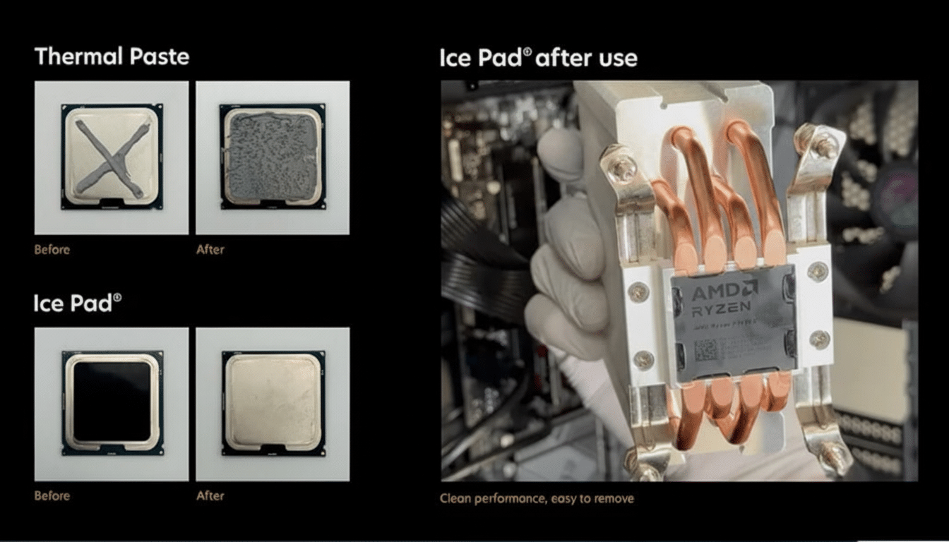 Carbon nanotube CPU cooling concept illustrating advanced thermal management at CES