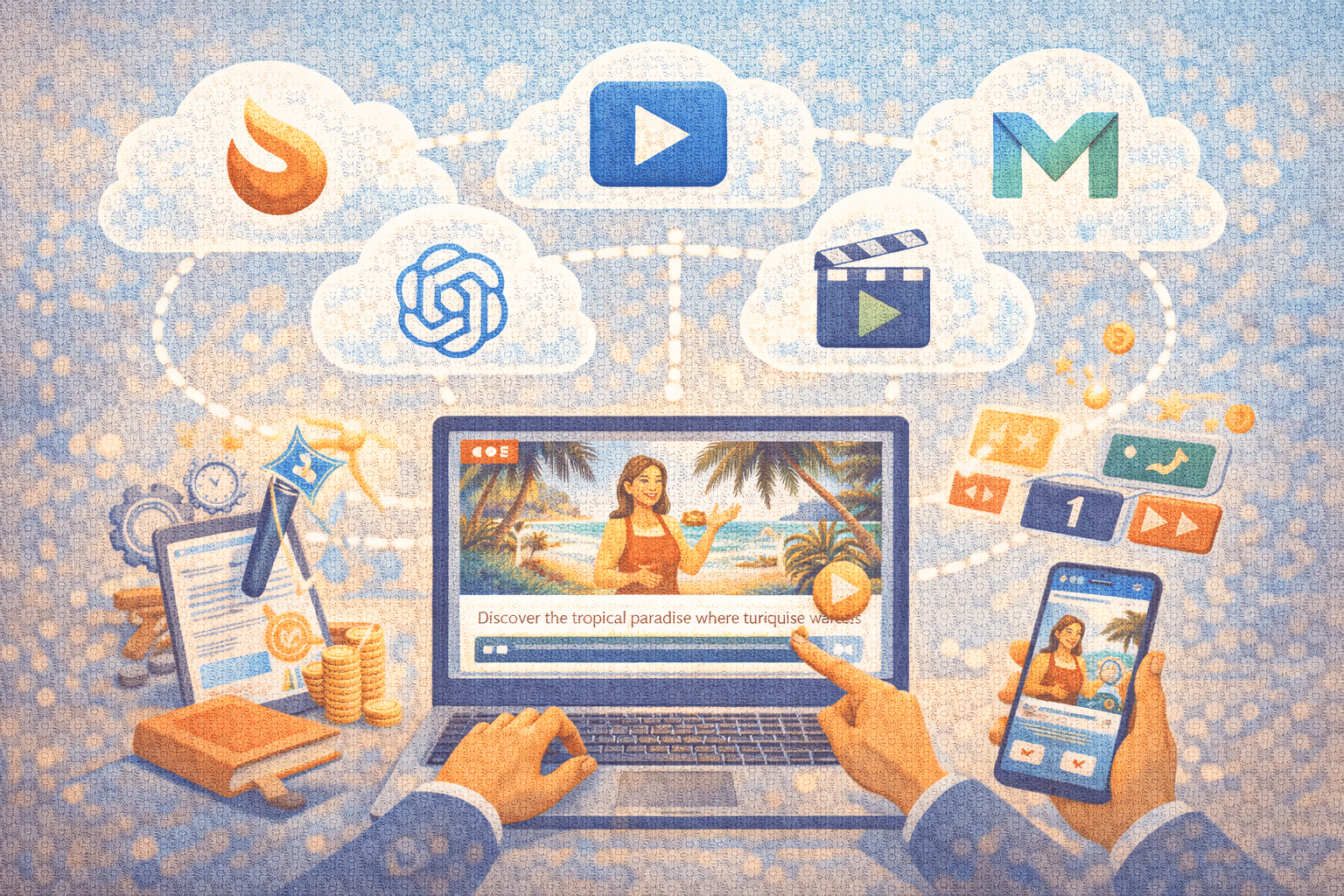 6 AI Tools That Turn Text Into Stunning Videos Instantly