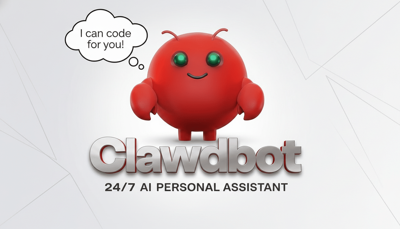 Clawdbot AI assistant interface on laptop with rising local agent analytics chart
