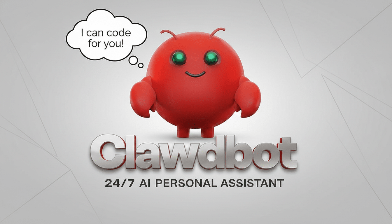 Clawdbot AI user security warning with cyber alert and padlock icon