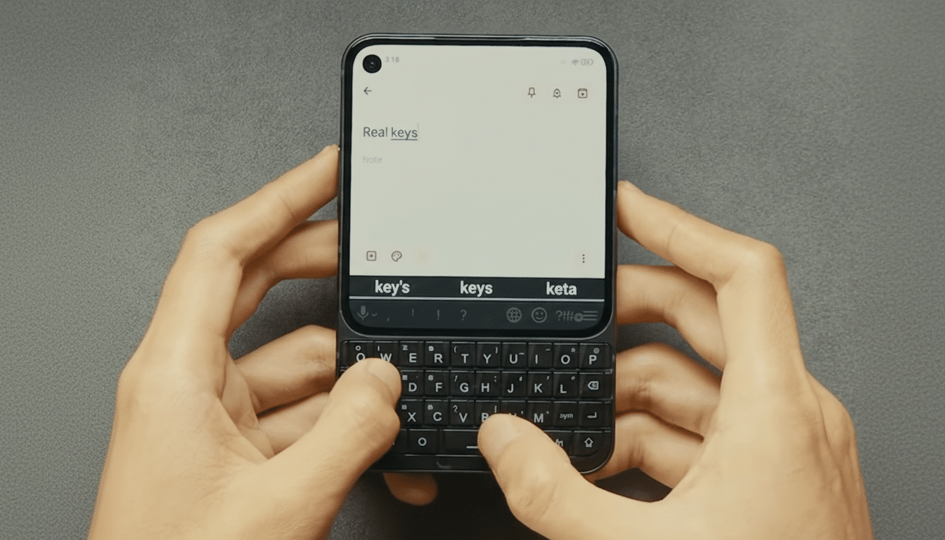 Unihertz Titan 2 Elite teaser featuring QWERTY keyboard smartphone