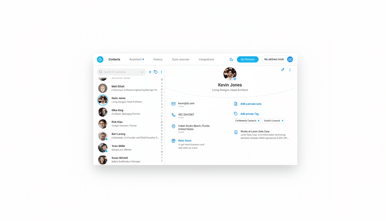 Contact app icons on phone and laptop for iOS, Android, Windows—expert picks
