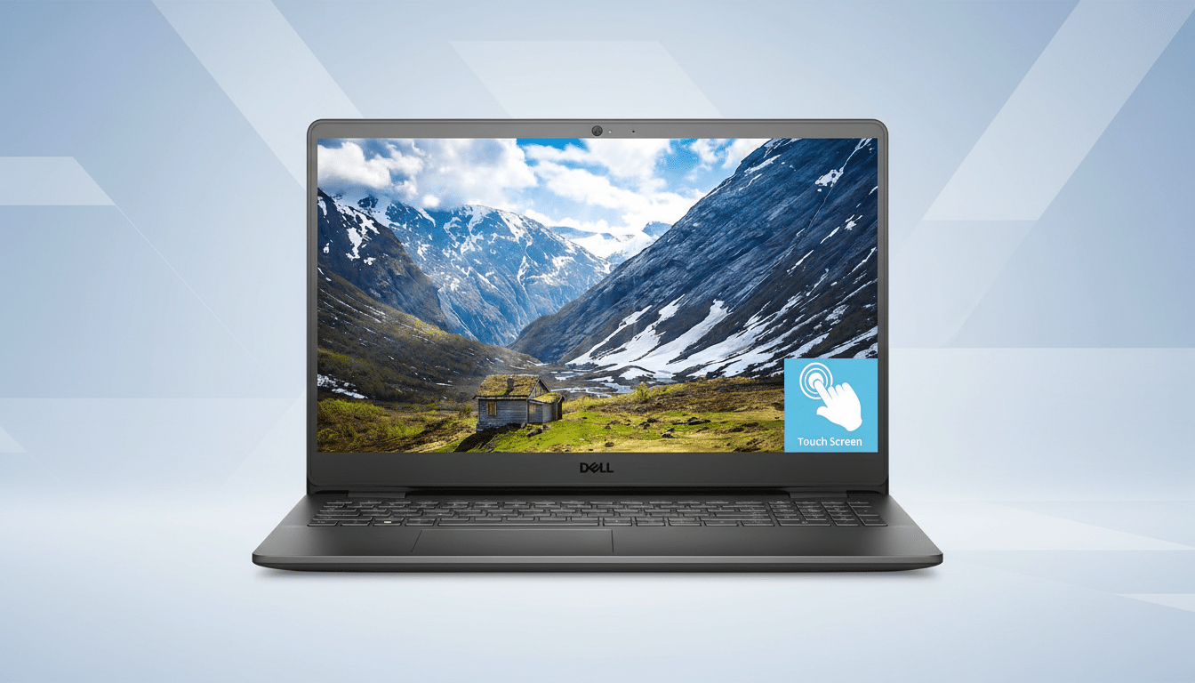 Dell touchscreen laptop 50% off sale banner