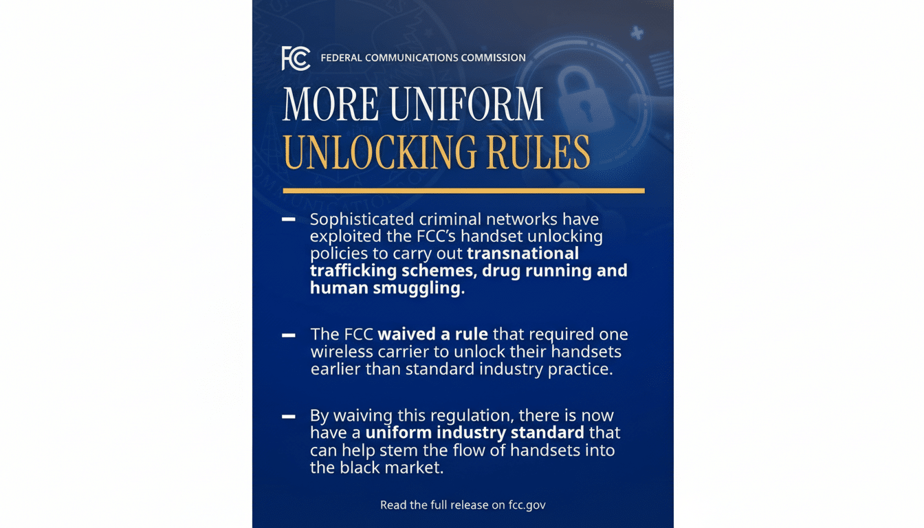 FCC lifts Verizon 60-day phone unlocking mandate