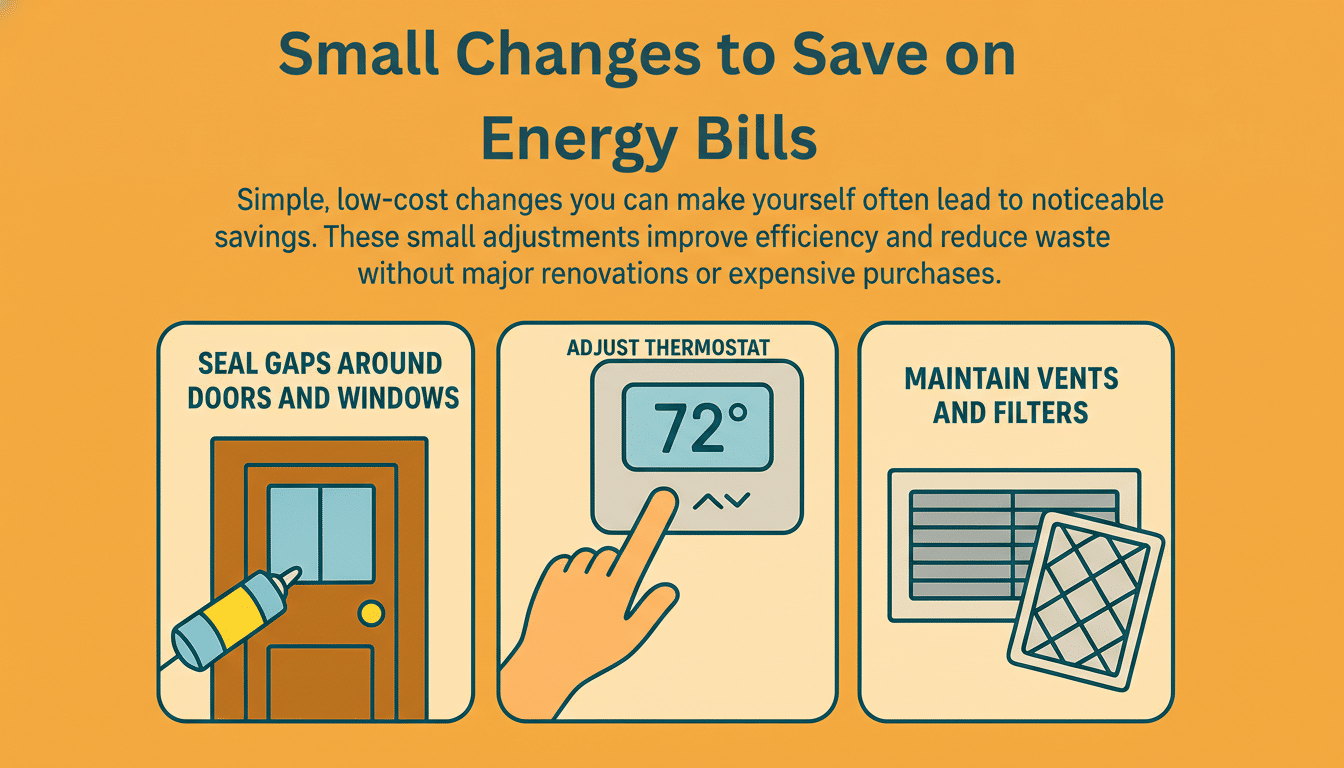 Turning down thermostat setting to cut energy use and lower home energy bills