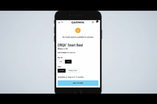 Garmin Cirqa smart band revealed by accidental product listing