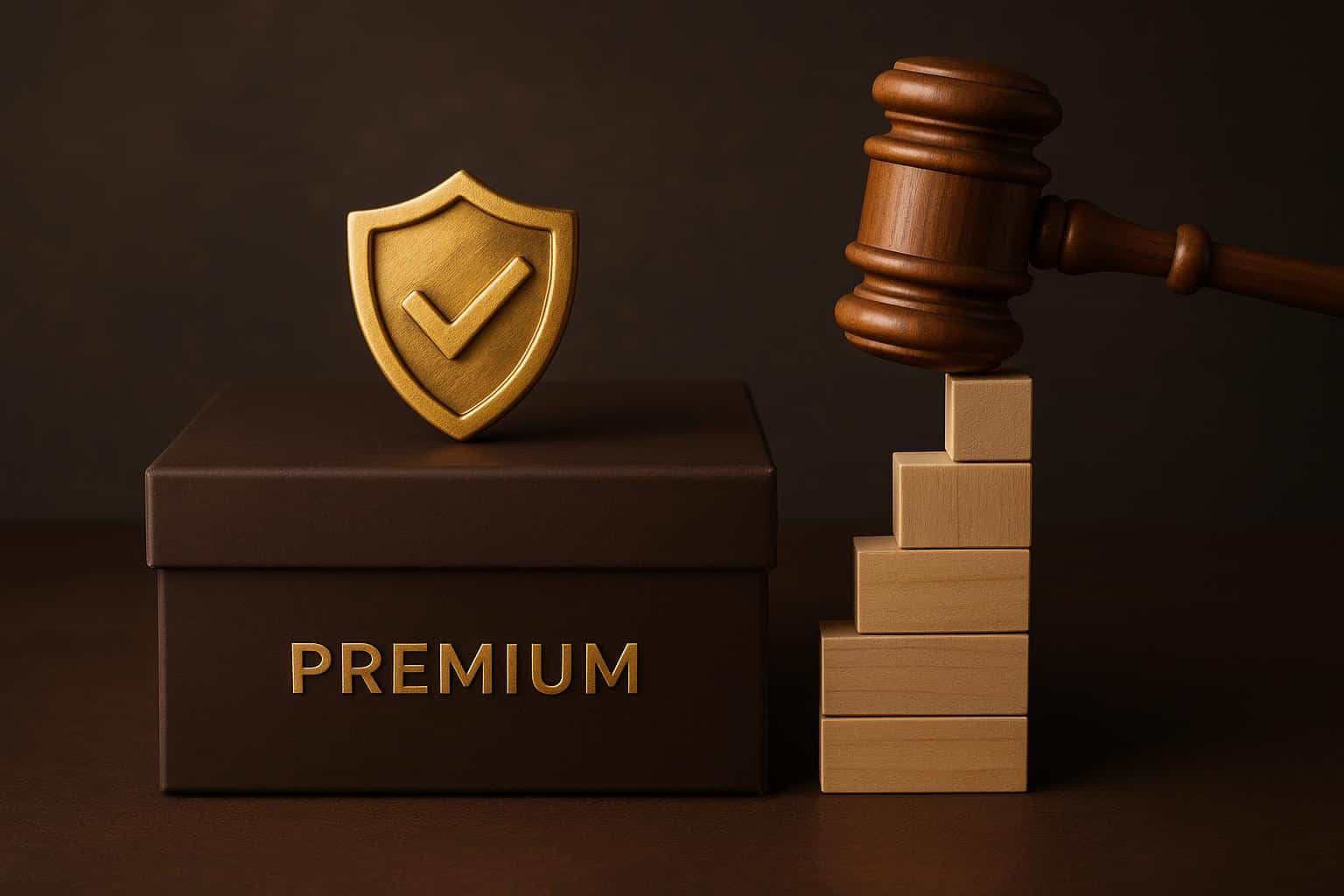 Luxury brand logos displayed on products, illustrating strategies for building consumer trust