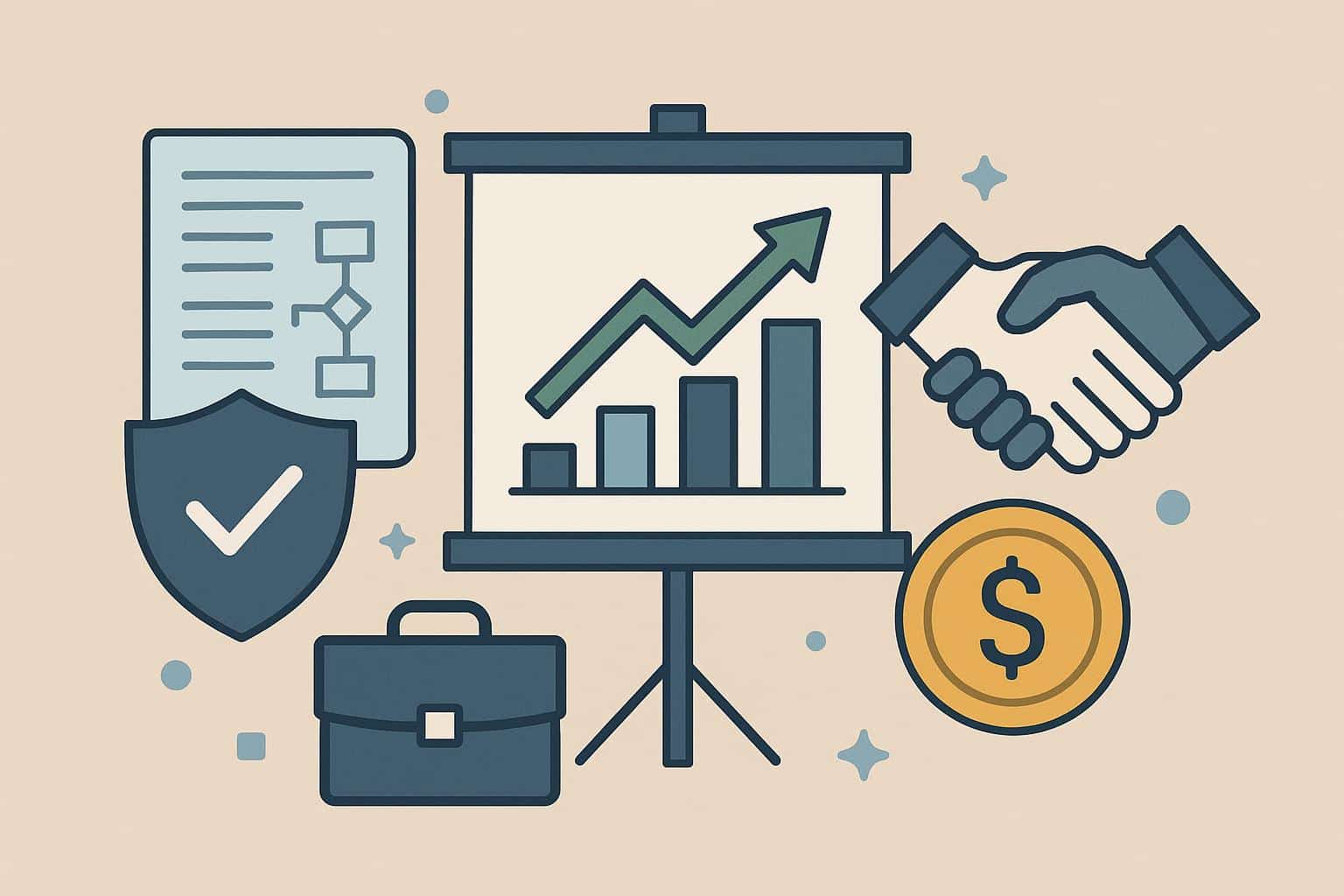 Handshake over business contract symbolizing trust-building in high-value consulting sales deals