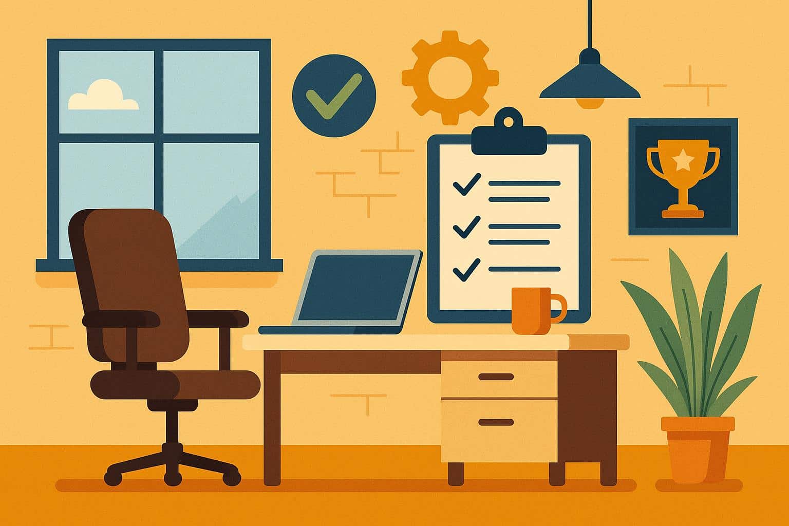 Modern office workspace promoting employee well-being and comfortable working conditions