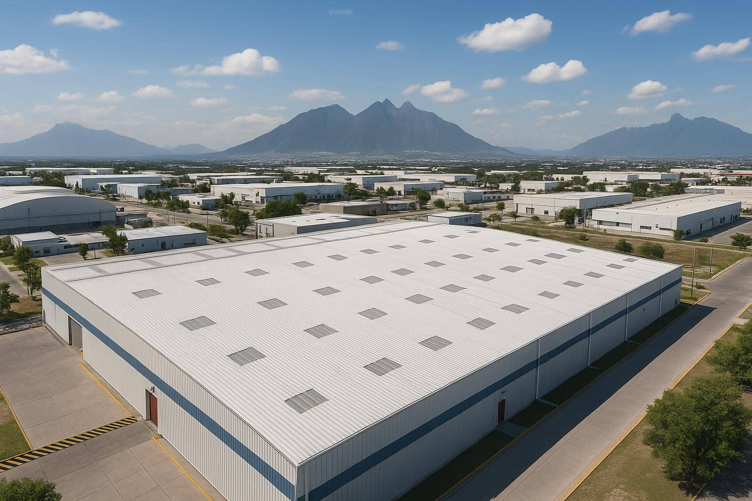 Modern nearshore manufacturing facility showcasing advanced operational resilience strategies