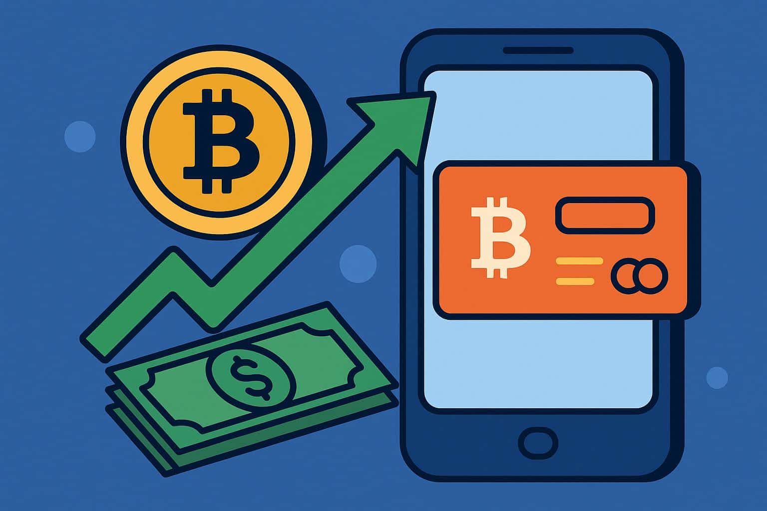 Prepaid crypto card enabling instant Bitcoin purchase online with secure transaction interface