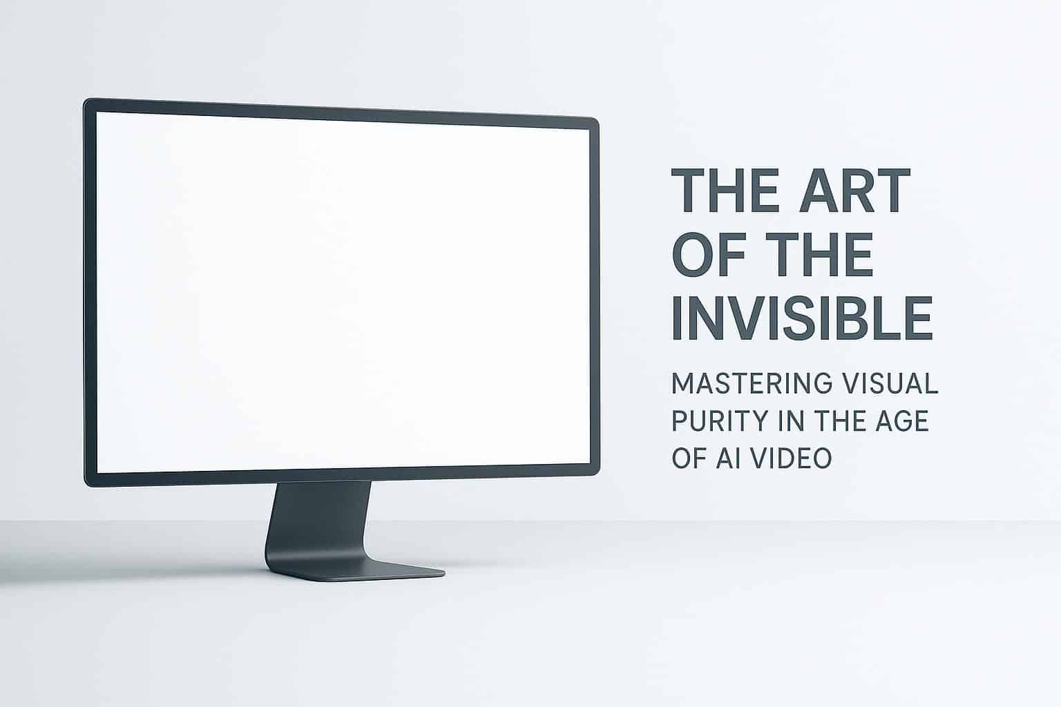 Abstract digital visuals illustrating seamless AI video editing and minimalist visual design concepts