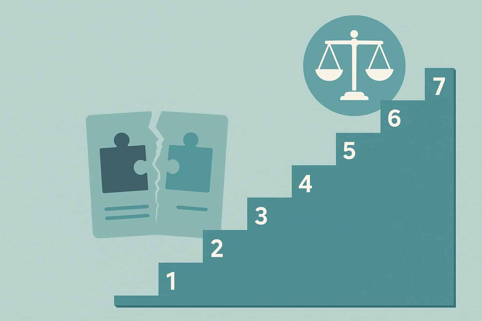 Divorced couple signing documents peacefully at a lawyer's office for a collaborative divorce