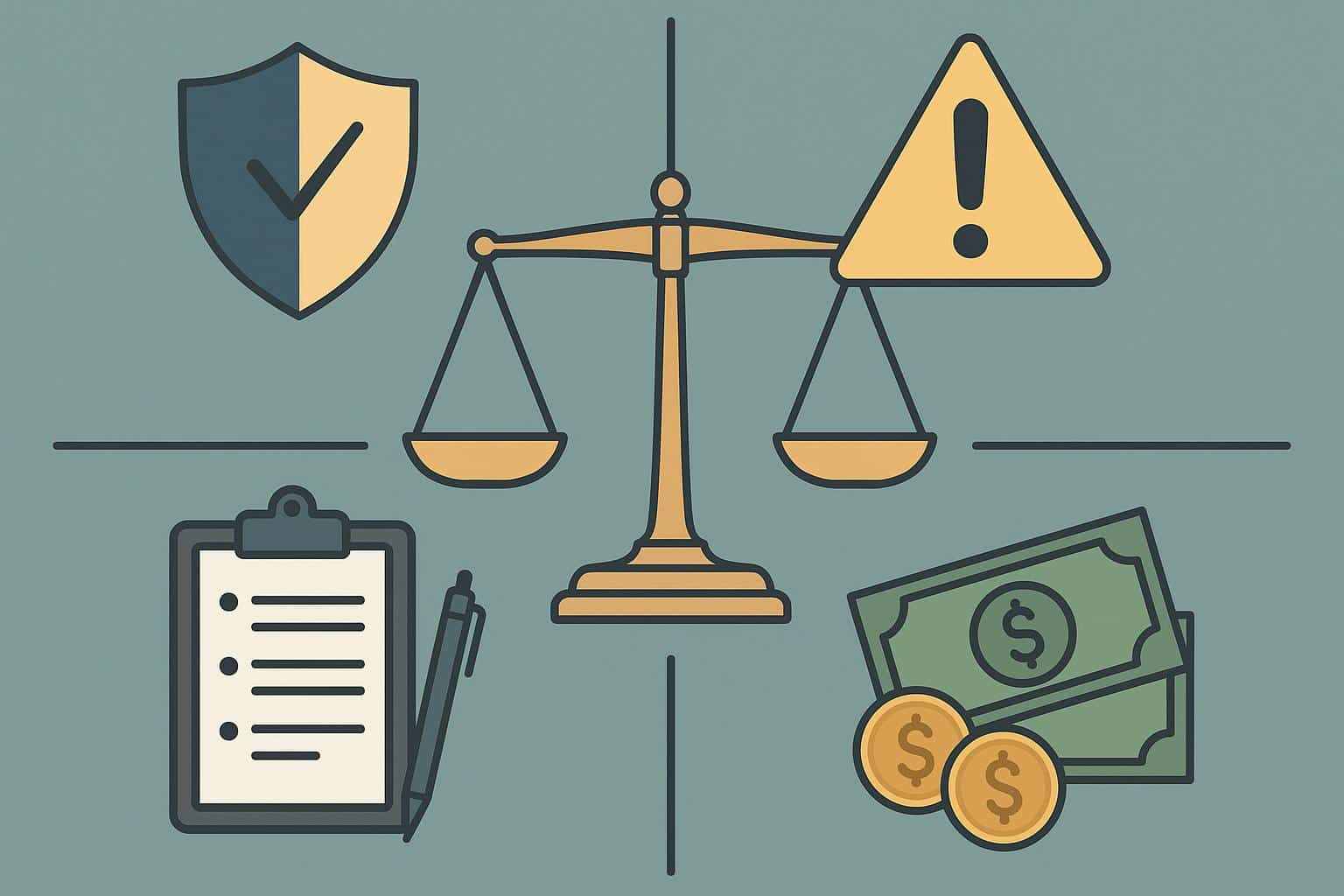 Legal documents and gavel symbolizing factors affecting personal injury claim validity