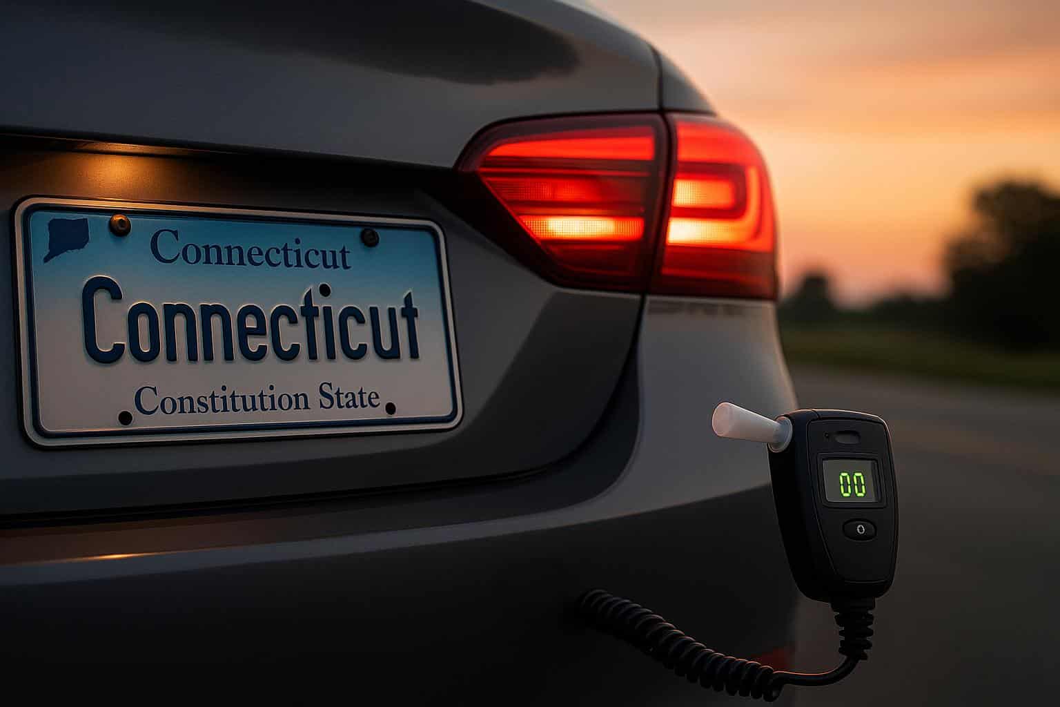 Vehicle dashboard highlighting anti-drunk driving technology in Connecticut safety initiative