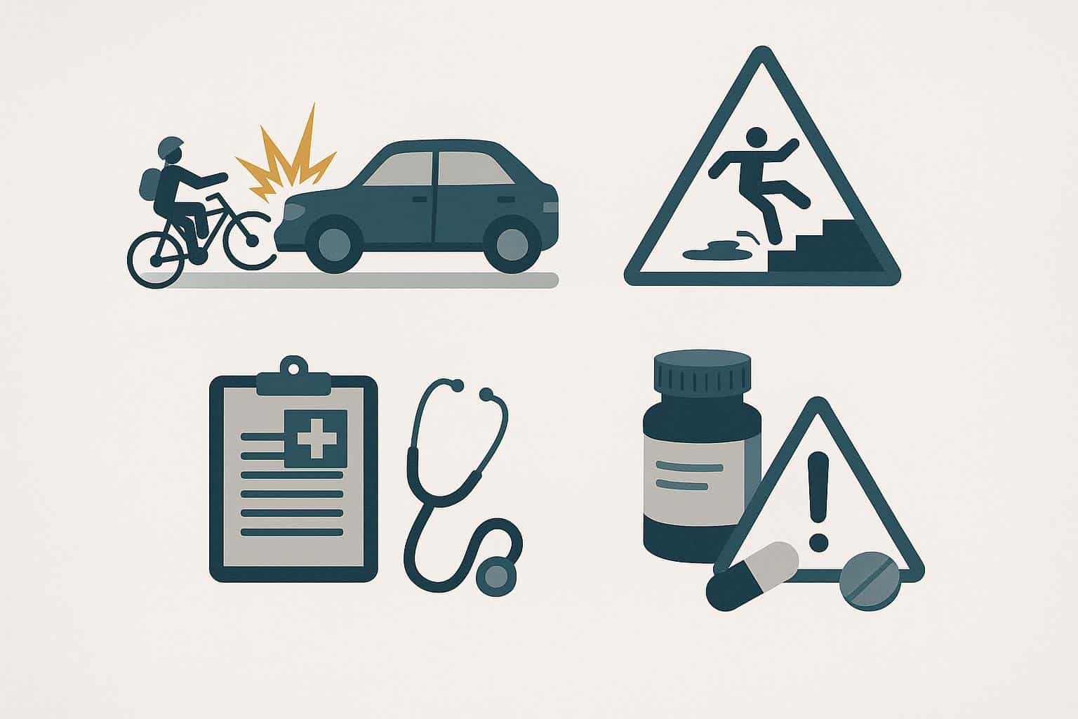 Gavel and legal documents symbolizing various types of personal injury law cases