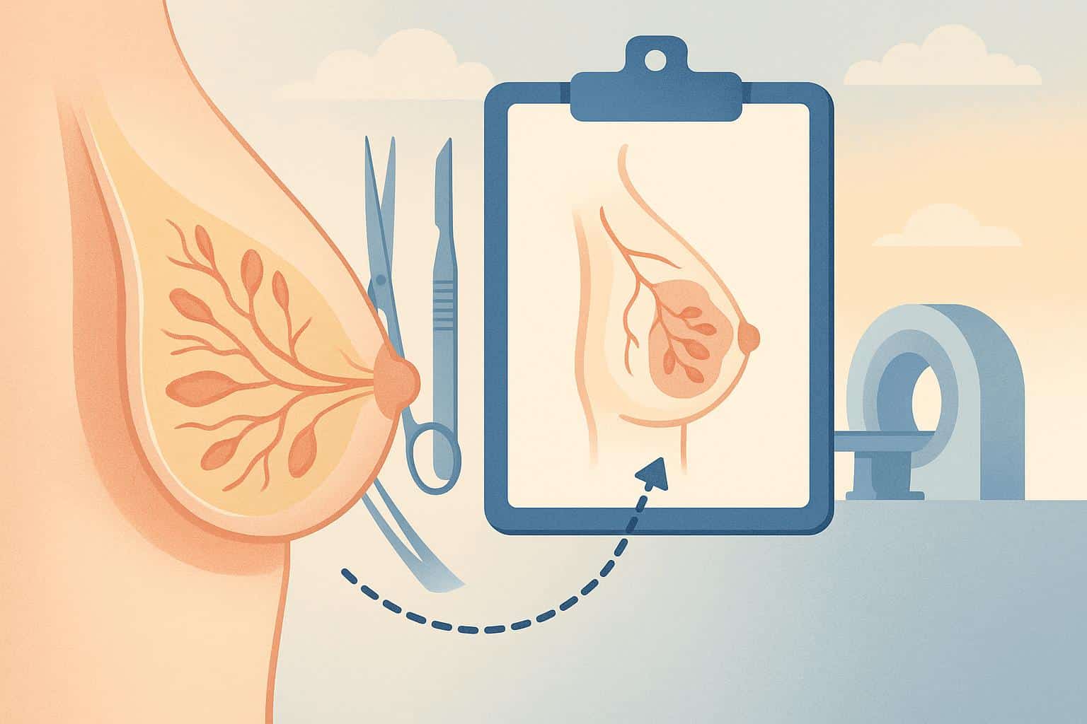 Innovative breast reconstruction surgery technique concept for medical advancement news