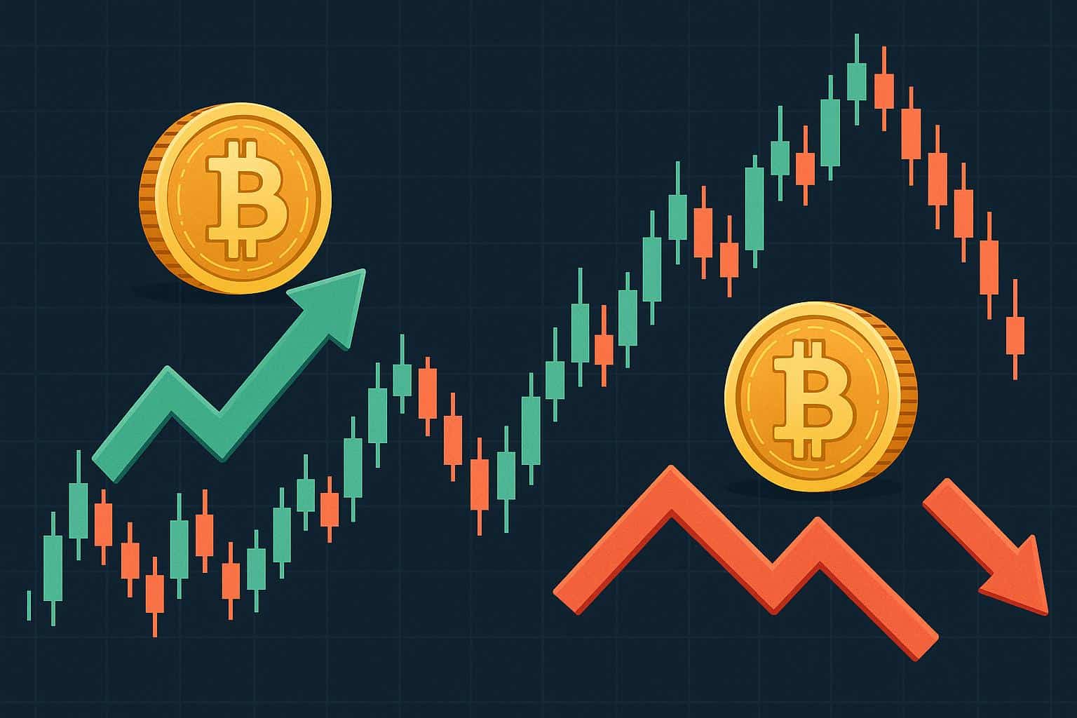 Digital chart showing cryptocurrency price trends for optimal buying and selling strategies